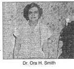 DR Ora H Smith