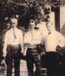 Charles Labhart on left with sons Henry and Walter