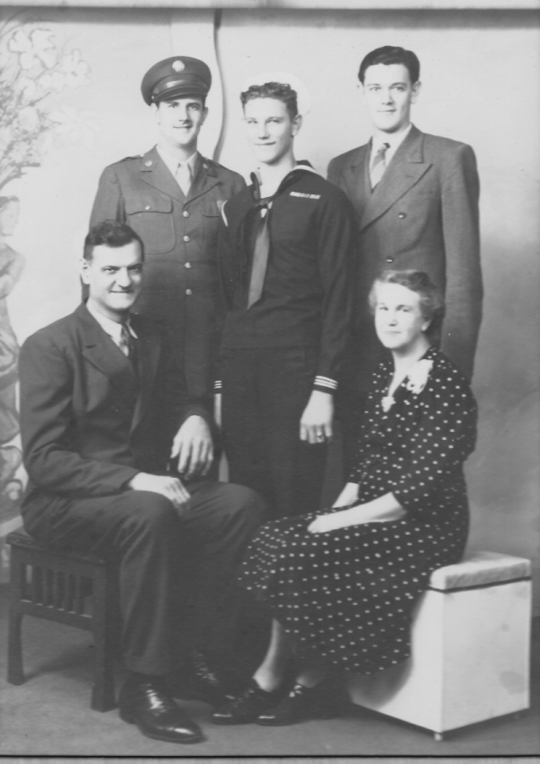 George Tobias Kremer, Monica Kessens-Kremer, with sons Martin W., Albert, & Oscar C.